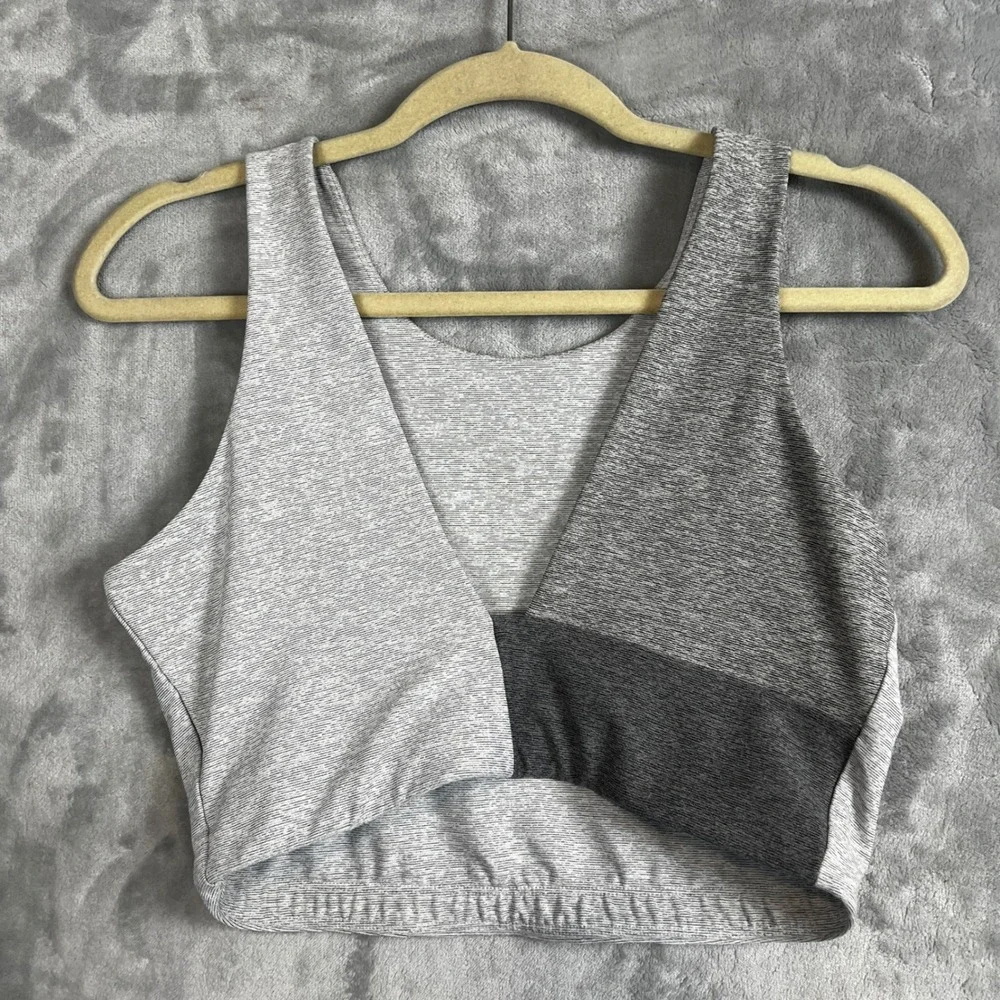 Outdoor Voices Two Tone Colorblock Crop Tank Top Athletic Gym Workout Size M‎